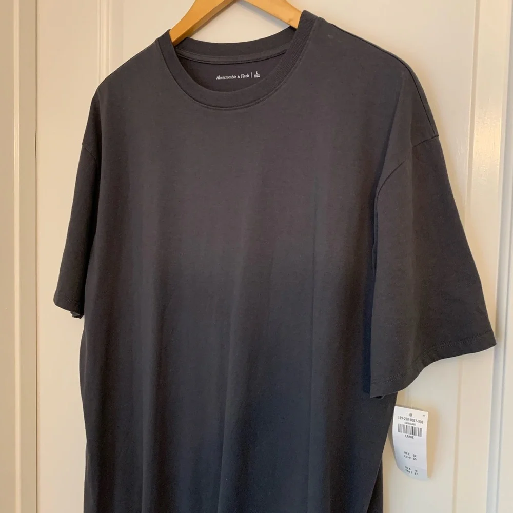 Abercrombie & Fitch T-Shirt Maxi Dress in Dark Gray